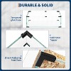 Large 3-Tier Hamster Cage with 7" Glass Bottom, Wheel, Hut & Accessories for Syrian/Dwarf Hamsters, Gerbils & Mice - 4 of 4