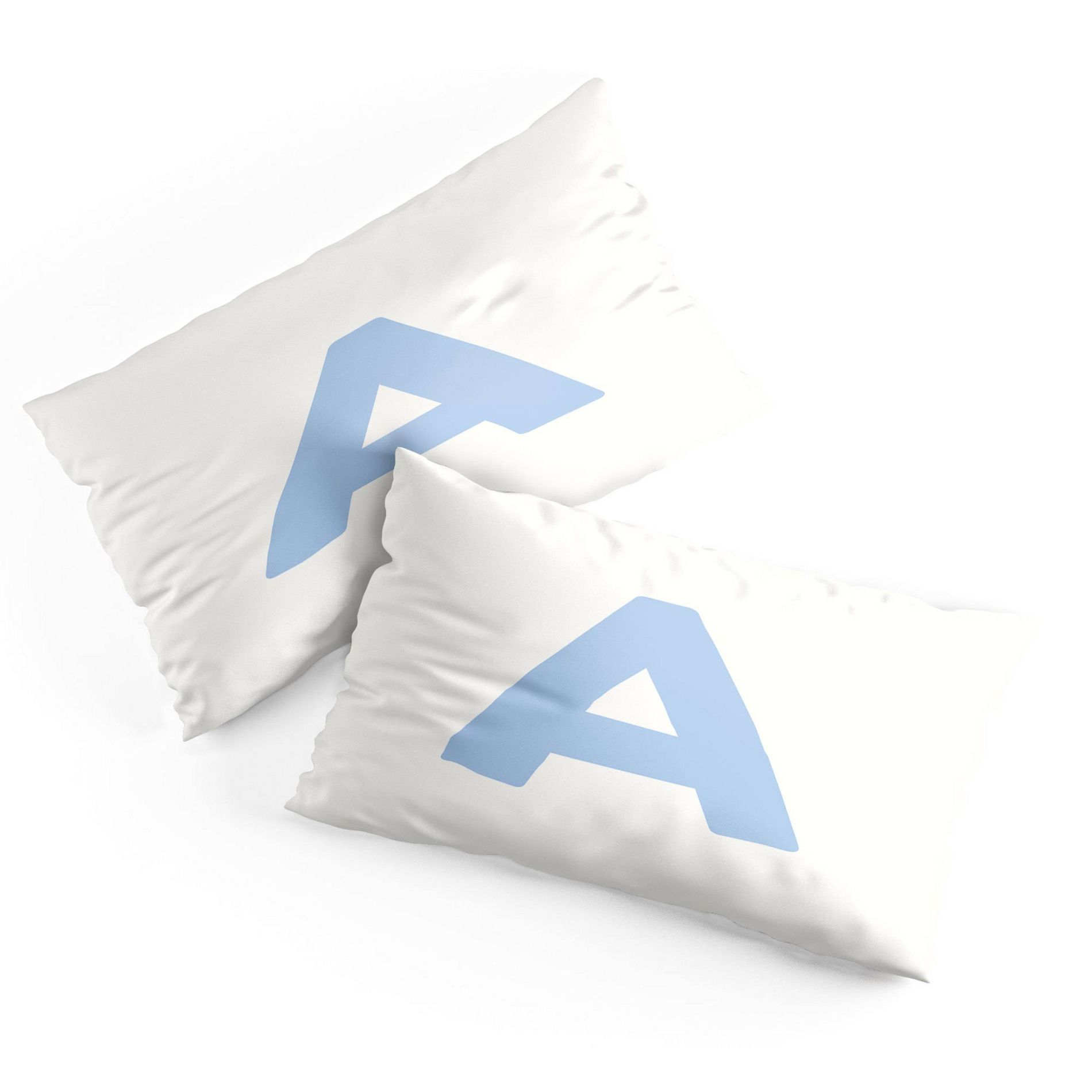 Deny Designs Standard April Lane Art Block Monogram Microfiber Printed Pillow Sham