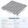 50 Pack Modular Interlocking Cushion 12" x 12" Interlocking Floor Tiles Soft PVC Floor Non-Slip Splicing Waterproof Mat - 2 of 4