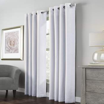 Habitat Limoges Sheer Rod Pocket Timeless And Naturalistic Floral Designs Curtain  Panel 55 X 63 White : Target