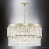 Urban Ambiance Luxury Glam Indoor Chandelier,  16-3/8''H x 24-7/8"W x 24-7/8''D,  Gilded Silver Finish, UHP4950 - 3 of 4