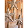 Wooden Table Top Stars 15"H, Whitewashed Holiday Decor (Set of 3) By Kalalou - 2 of 3