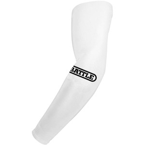 Battle Sports Adult Performance Football Full Arm Sleeves - White/Black - 1 of 1