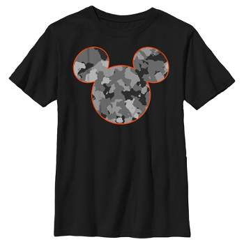 Boy's Disney Mickey Mouse Camo Silhouette T-Shirt