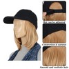 Alilang Adjustable Short Hair Wig Baseball Cap for Women with Natural Looking 10 Inch Bob Hairpiece for Outdoor and Daily Wear - 4 of 4