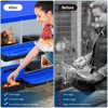 Metal Nesting Boxes for Chickens, Galvanized Steel Chicken Nesting Box with Lid Cover and Plastic Handle for Coop, Farm, or Backyard - 4 of 4
