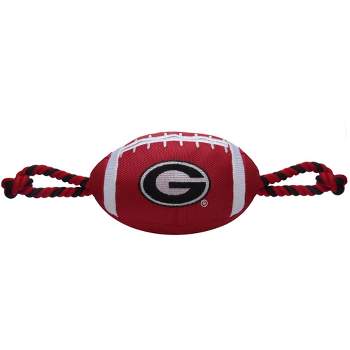 NCAA Georgia Bulldogs Nylon Football Dog Toy