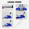 Floor Jack, Heavy Duty Hydraulic Steel Service Jack, Horizontal Quick Lift Pump Jack, Low Profile Floor Jack With Wheels - 4 of 4