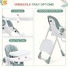 Baby High Chair for Toddlers 1-3 Years Old, Foldable Baby High Chair with Removable Tray, Lightweight Folding Chair with 5-Point Safety Harness - 4 of 4