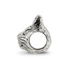 Black Bow Jewelry Sterling Silver Maine Coon Cat Head Bead Charm - 2 of 4