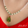 Crystal Lane DIY Glass Green Christmas Tree Stack 7" Designer Holiday Christmas Bead Strand - 3 of 4
