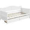 Streamdale Twin Wooden Daybed With 2 Drawers, Sofa Bed For Bedroom Living Room, No Box Spring Needed, Black - 4 of 4