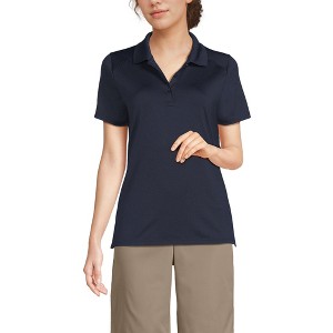 Lands' End School Uniform Women's Short Sleeve Feminine Fit Rapid Dry Polo Shirt - 1 of 3