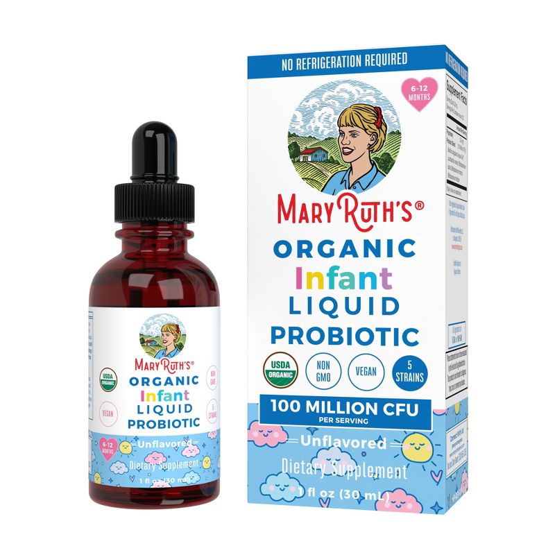 MaryRuth's Infant Probiotic Drops, Unflavored, Org, 1 oz, 4 of 5