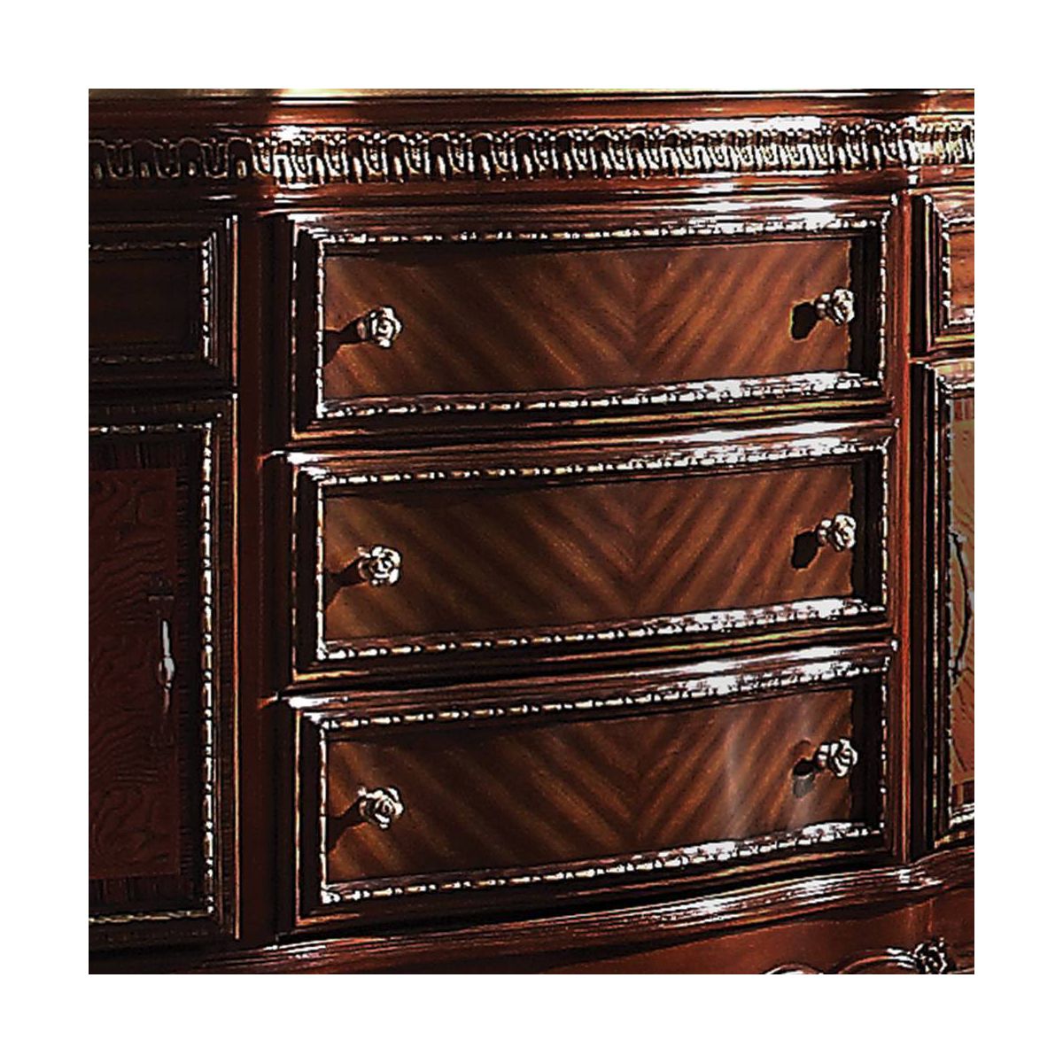 Picardy 69" Dressers Honey Oak - Acme Furniture: Vintage Style, 5 Drawers & Cabinets - thumbnail 3