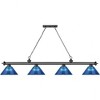 Z-Lite Cordon 4 - Light Chandelier in  Matte Black/Rubbed Brass - image 2 of 2