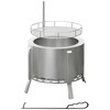 Outsunny 2-in-1 Smokeless Fire Pit BBQ Grill 19" Wood Burning Firepit with Poker - 4 of 4