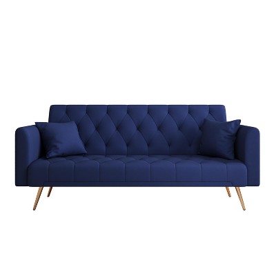 NicBex 71 Inch Velvet Convertible Love Seat Sofa Retro Style Upholstered Sofa Couch for Small Living Room,Bedroom