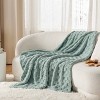 Cozy Comfort by Bedsure | Cute Soft Cozy Checkered 260GSM Throw Blanket for Couch Twin Size White - 3 of 4