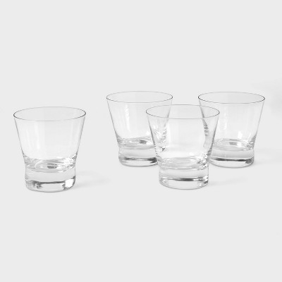 Joyjolt Alain Drinking Glasses Set Of 8 Glass Tumblers. Highball 14oz Bar  Glasses And Lowball 10oz Rocks Glasses Set : Target