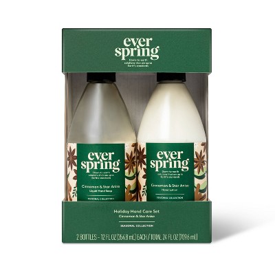 Cinnamon & Star Anise Hand Soap + Lotion Gift Set - 24 fl oz - Everspring™