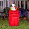 Peanuts  Airblown Inflatable Snoopy as Flying Ace on Dog House Peanuts, 3.5 ft Tall - 2 of 4