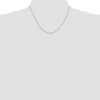 Black Bow Jewelry 0.7mm 14k White Gold Solid Box Chain Lobster Clasp Necklace - 2 of 4