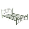JUJABU Queen Size Metal Bed with Wavy Headboard & Footboard - 2 of 4