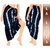 LA LEELA Women's Beachwear Summer Bikini Wraps Beach Wrap Sarong Coverups Skirt Swimsuit Swimwear Swim Cover Ups for Womens One Size Blue,Tie Dye - 2 of 4