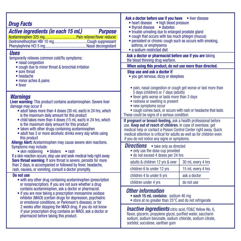 Vicks DayQuil Cold &#38; Flu Medicine Liquid - 12 fl oz, 3 of 11