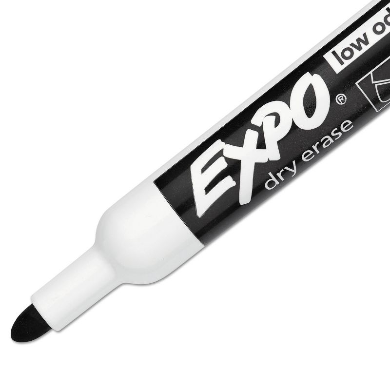 EXPO Low Odor Dry Erase Marker Bullet Tip Black Dozen 82001, 5 of 6
