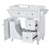 NicBex 30" Bathroom Storage Cabinet with Sink, Bathroom Vanity, 2 Drawers, 1 Tip Out Drawer and 1 Cabinet Door for Bathroom - 2 of 4
