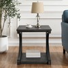 NicBex Modern Unique-Shaped Coffee Table with Storage,Solid Wood Side Table,Center Table for Livng Room,Kitchen - 3 of 4