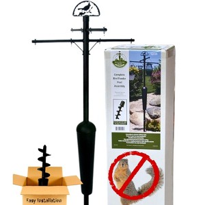 Squirrel Stopper Deluxe Squirrel Proof Bird Feeder Pole System with Baffle - 1 of 4