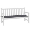 Aghana Digitals Anthracite Oxford Fabric Garden Bench Cushion - 59.1x19.7in, Water-Resistant, - 3 of 4