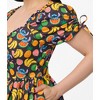 Unique Vintage Women's Puff Sleeve Flare Dress - 3 of 4