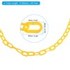 Unique Bargains Adjustable Crowd Control at Driveway Plastic Chain Barrier with Snap Hook - 2 of 4