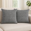 HomeRoots Set of Two Black and Gray Throw Pillow - 2 of 4