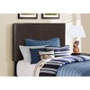 Monarch Specialties Bed Twin Size Platform Bedroom Frame Upholstered Pu Leather Look Wood Legs Brown Transitional - 3 of 4