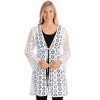 Collections Etc Eyelet Tie Waist Jacket - 2 of 4