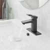 BWE Single Hole Single-Handle Bathroom Faucet in Matte Black - 3 of 4