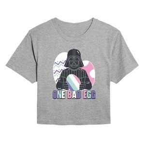 Women's - Star Wars - One Bad Egg Vader Cropped Graphic T-Shirt - 1 of 4