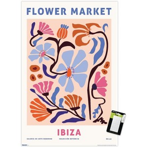 Trends International Reinders: Flowers - Flower Market Ibiza Pink Unframed Wall Poster Prints - 1 of 4