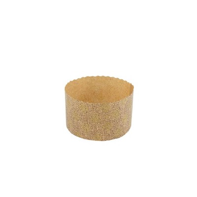 Novacart Panettone Disposable Paper Baking Mold 3.5" Diameter x 2.12" High - Pack of 100