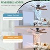 41 Inches Ceiling Fan with Light,App and Remote Control,5 Blades, Reversible DC Motor - 4 of 4