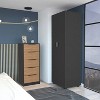 NicBex Armoire Wardrob + Dresser with Double Doors & Shelves & Drawers for Bedroom - 2 of 4