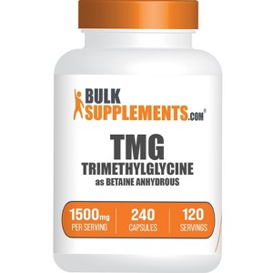 BulkSupplements Betaine Anhydrous (TMG) Capsules - 1 of 4