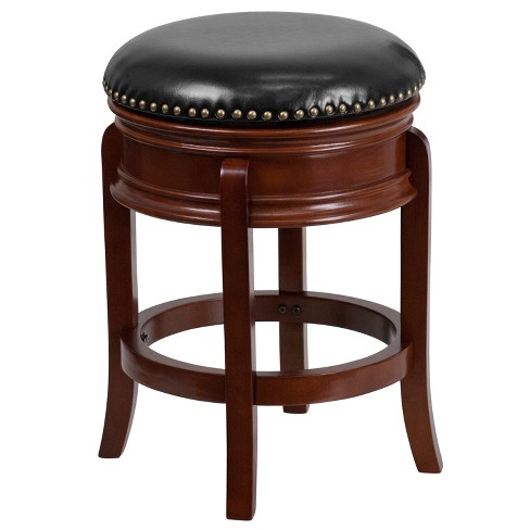 Flash Furniture 24'' High Backless Wood Counter Height Stool With ...