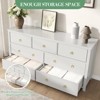 coucheta Round Handle Chest of Drawers Flat Panel Dresser Wooden Bedroom Storage - 4 of 4