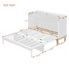 Modern Queen-Size Murphy Bed with Space-Saving Foldable Design, Bed Frame for Studio Apartments or Compact Bedrooms - The Pop Home - 3 of 4